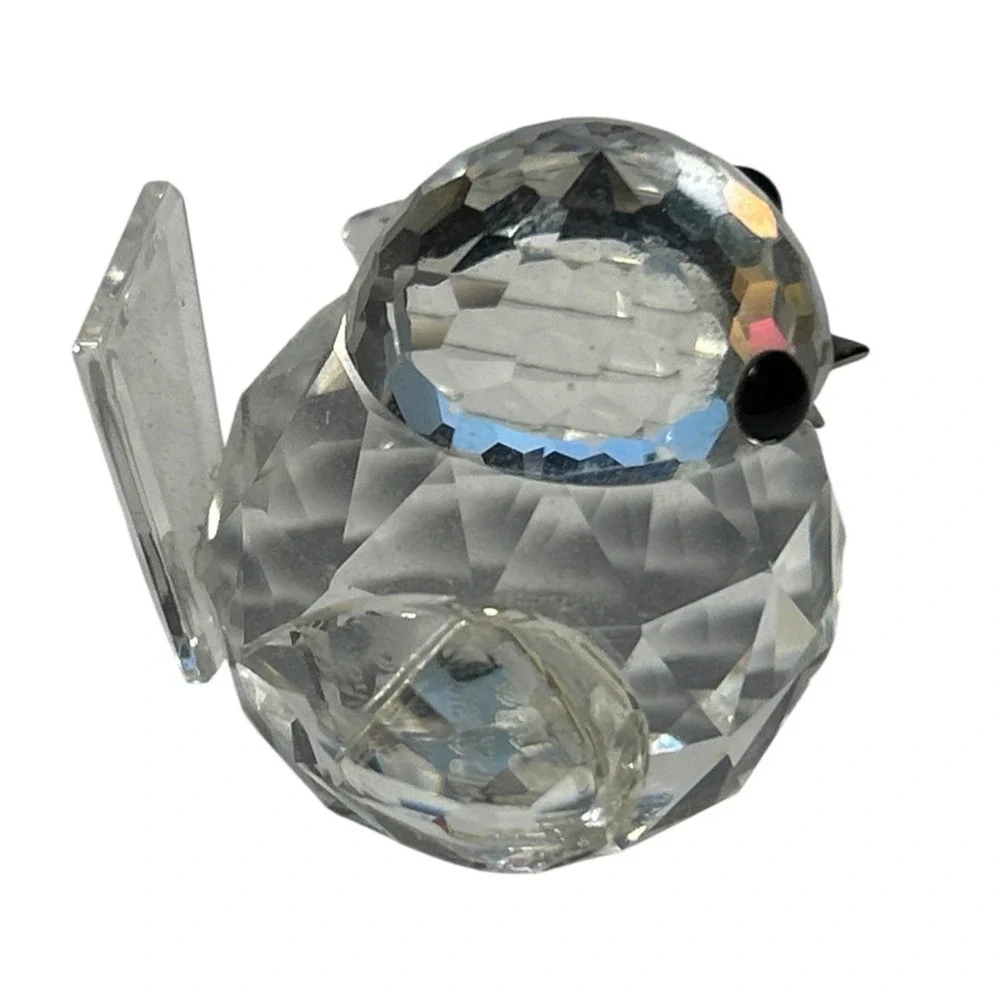 Swarovski Crystal *Sparrow * Mint Retired Frosted Metal Beak 1.5